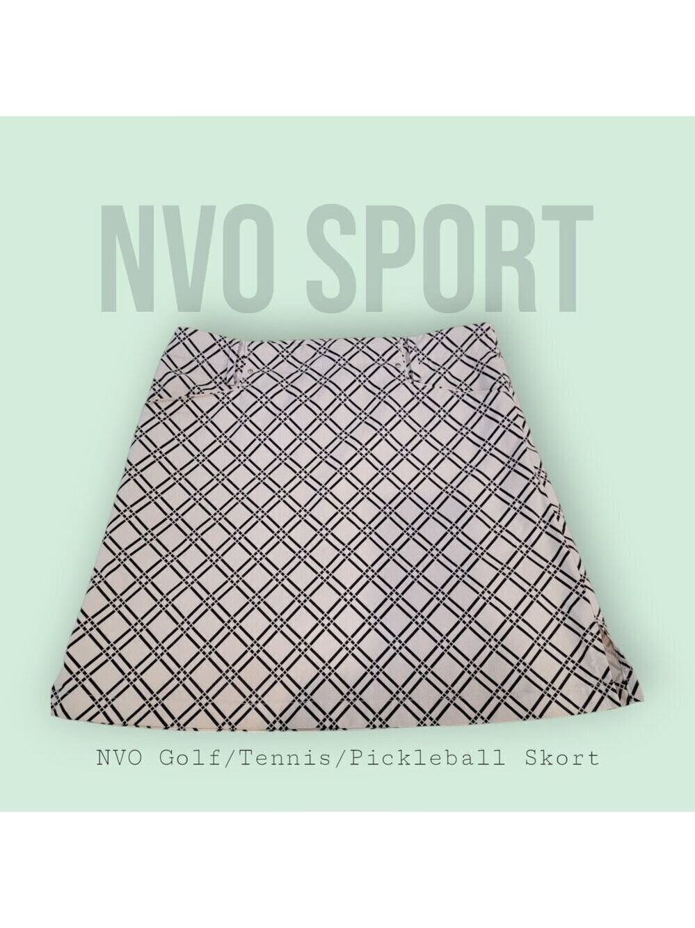 Super Cute White/Black Skort - Size 4 - Look Great on and off the Court/Course